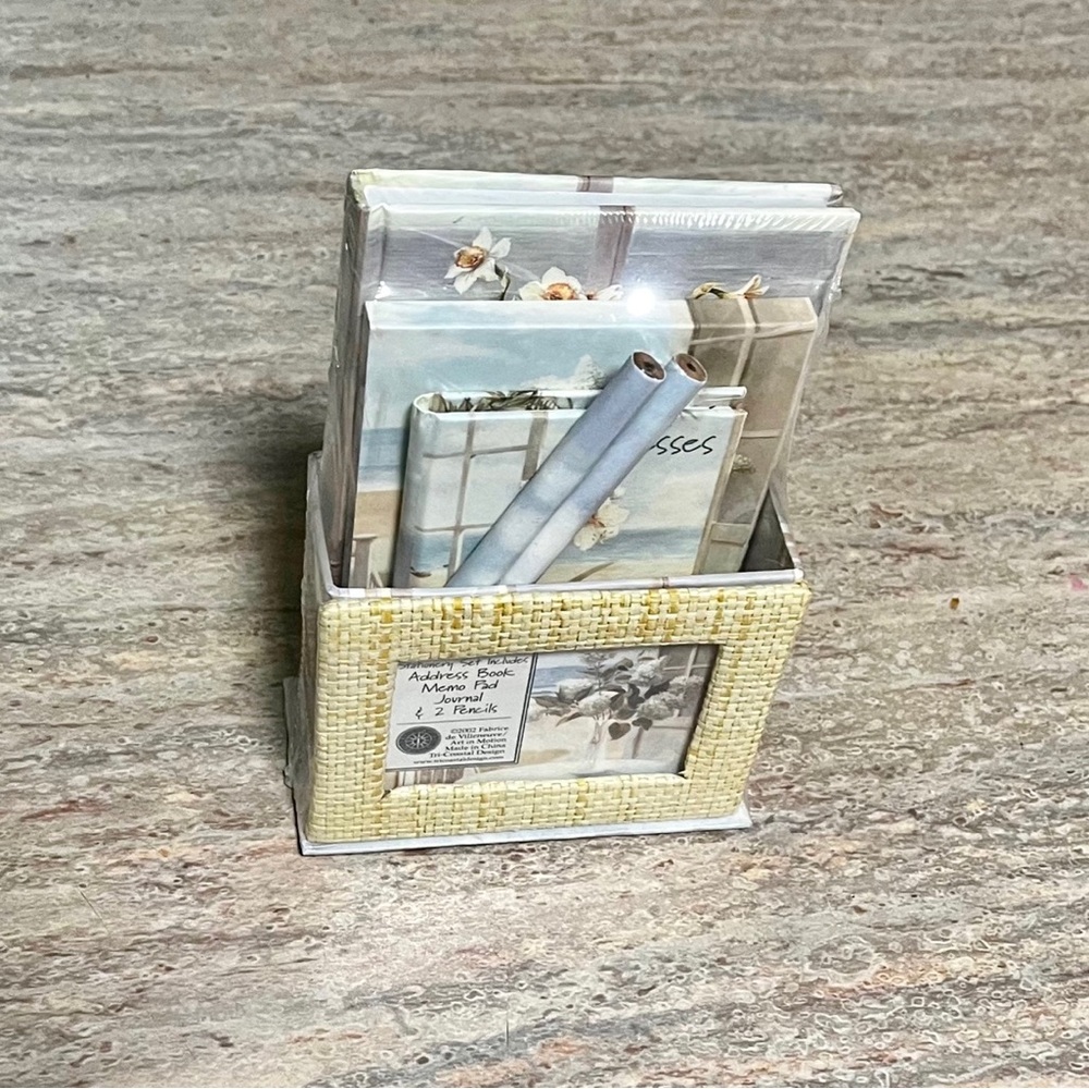 NIB Fabrice de Villeneuve Tri-Coastal stationery set